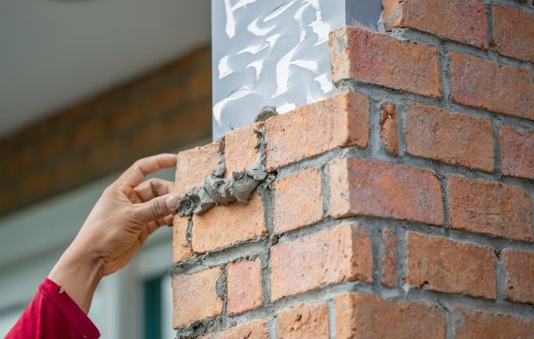Brick Pillar Repair in Mason