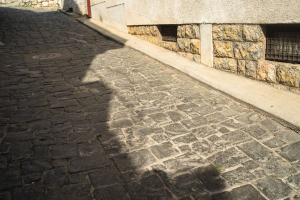 Stone Sidewalk Repair in Mason