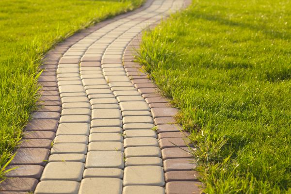 Sidewalk Brick Repair in Mason