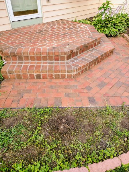 Brick Stoop Repair in Mason